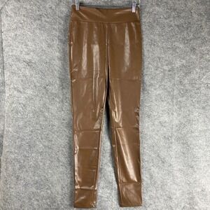 Koandaily Leather Pants Small Women's NWT Brown‎ Pull On Stretch S